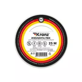 Изолента KRANZ KR-09-2101 ПВХ 0.13х15 мм, 25 м, белая (5 шт./уп.)