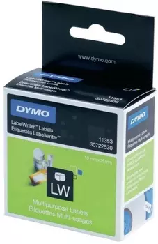 Этикетки Dymo S0722530 многофункц. 25х13мм 1000шт/рул, легко удаляемые