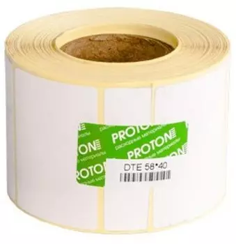 Этикетки Proton AZR22ART2406105208 58 x 40 мм TPP (1 ряд, 1000 шт, втулка 40)