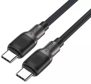 Кабель ACEFAST C10-03 USB-C to USB-C silicone braid charging data cable. Длина: 1,2м. Цвет: черный