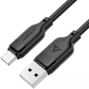 Кабель ACEFAST C16-04 для зарядки и передачи данных USB-A To USB-C Tpe Charging Data Cable. Цвет: черный