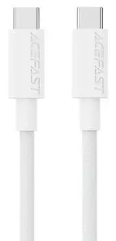 Кабель ACEFAST C18-03 USB-C To USB-C Braid Charging Data Cable. Цвет: белый