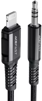 Кабель ACEFAST C1-06 Lightning/Mini Jack 3.5mm, 1.2м, чёрный