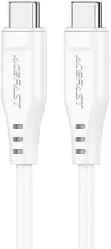 Кабель ACEFAST C3-03 USB Type-C/USB Type-C, 1.2м, для подзарядки/передачи данных, белый