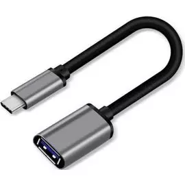 Кабель-адаптер Telecom TC409M USB A (F)/USB Type-C (M), серый, 0,2m