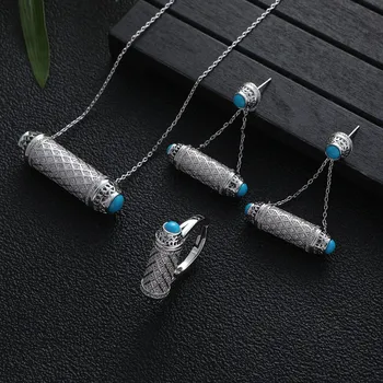 Комплект из колье и серёг, с фианитом