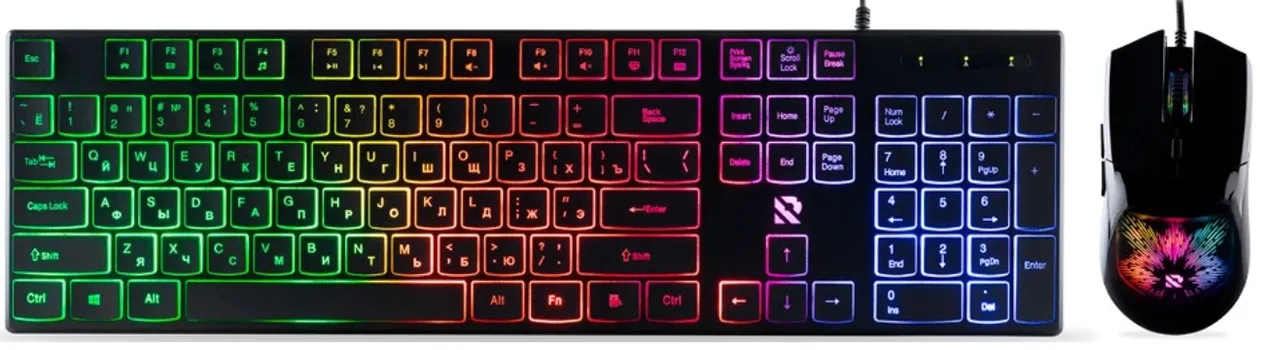 Клавиатура и мышь SmartBuy SBC-251750G-K Rush Sparkle, черный (1/20)