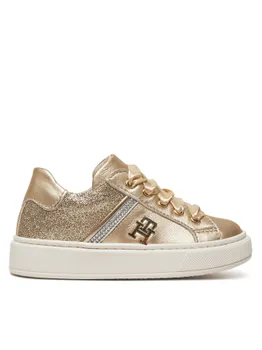 Кроссовки Tommy Hilfiger Sneaker Bassa Allacciata T1A9-33932-0829 S, золотой