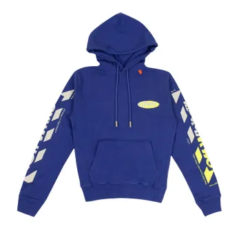 Худи Off-White Arrow Синий/Зеленый