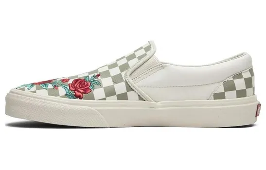 Слипоны для скейтбординга Vans унисекс, White, red, green