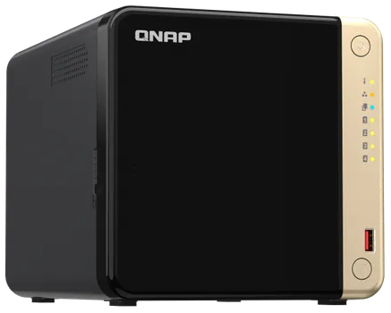 Сетевой RAID-накопитель QNAP TS-464-8G 4 отсека 3,5"/2,5", 2 слота M.2 2280 NVMe, 2 порта 2,5 GbE BASE-T, HDMI-порт. Intel Celeron N5095 2,0 ГГц (2,9