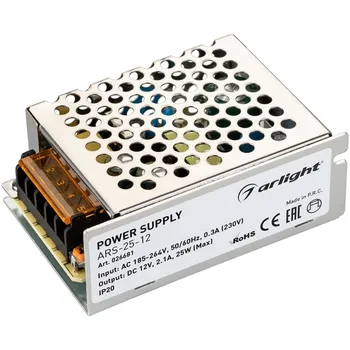 Блок питания ARS-25-12 (12V, 2.1A, 25W) (Arlight, IP20 Сетка) 026681
