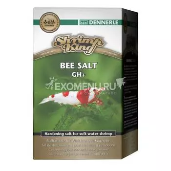 Добавка Dennerle Shrimp King Bee Salt GH+ для повышения общей жесткости в аквариумах с пресноводными креветками, 200г