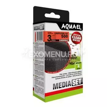 Губки сменные AQUAEL UNIFILTER 750/1000 с углем (3 шт./упак)