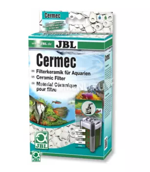 JBL Cermec - Наполнитель в форме керамических колец для аквариумных фильтров, 750 г, на 200 л