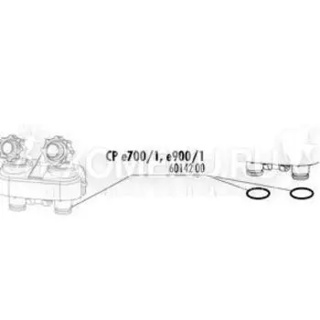 JBL CP e40x/70x/90x O-ring for hose connector block - Уплотнительное кольцо для блока подключения шлангов, 2 шт.