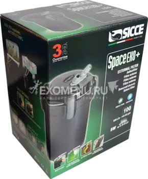 Фильтр внешний SICCE SPACE EKO+ 100, 550 л/ч для аквариумов до 100 л (60622)
