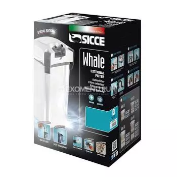 Фильтр внешний SICCE WHALE 120 белый 540 л/ч для аквариумов 40-120 л (60417)
