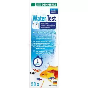 Dennerle WaterTest 6in1 - Мгновенный тест для 6 важнейших показателей воды