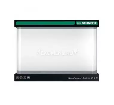 Dennerle Nano Scaper's Tank 55 - Панорамный нано-аквариум для акваскейпинга, 45х36х34 см, 55 л