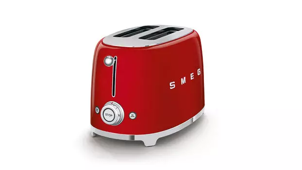Тостер на 2 ломтика Smeg TSF01RDEU, цвет красный