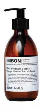 Жидкое мыло для рук с успокаивающим ароматом 100Bon Fleur D'Oranger & Santal Savon Liquide