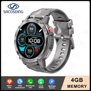 Наружные военные 3atm водонепроницаемые часы Bluetooth Call Smartwatch спортивные часы для мужчин часы для Xiaomi Realme Huawei