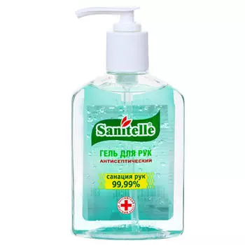 Sanitelle Антисептический гель для рук с экстрактом алоэ и витамином Е, 250 мл (Sanitelle, )