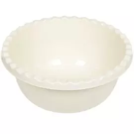 Миска пластик, круглая, 3 л, Белый ротанг, Idea, М1312, белая