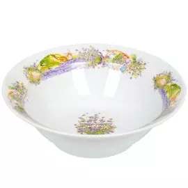 Миска фарфор, круглая, 0.3 л, Лаванда, Дулевский фарфор, 093122