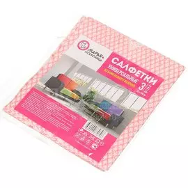 Салфетка бытовая для уборки, бамбук, 30х34 см, 3 шт, Марья Искусница, 32005