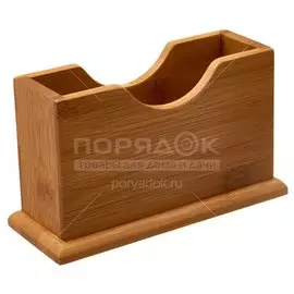 Салфетница бамбук, 15.6х6.1х9.2 см, Катунь, №1, КТ-СА-01