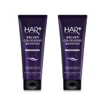 Шампунь Hair Plus Velvet Color Bond против желтого цвета для окрашенных волос 210 мл*1 шт./2 шт. 1Pc