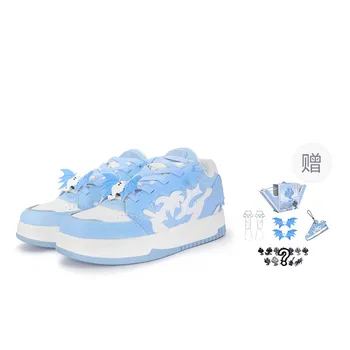 Кроссовки LBPC Skateboarding Shoes Unisex Low-top, черный/белый