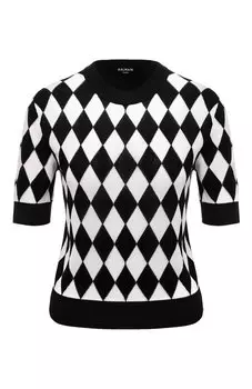 Пуловер из вискозы и хлопка Balmain