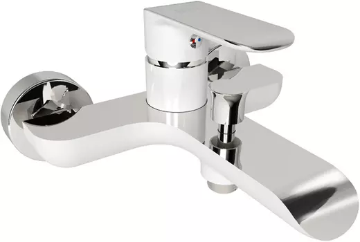 Смеситель для ванны с душем IDDIS Calipso CALSB00i02WA хром, белый