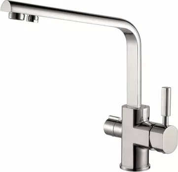 Смеситель для кухни Kaiser Decor 40144-5 с подключением к фильтру серебро