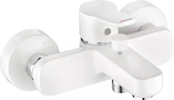 Смеситель для ванны с душем Kludi Pure&Easy 376819165 белый