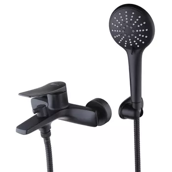 Смеситель для ванны Lemark Bronx LM3714BL черный матовый