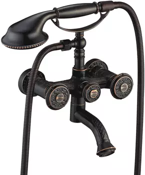 Смеситель Lemark Jasmine LM6614ORB для ванны с душем