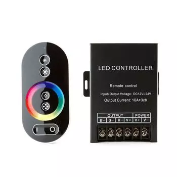 Контроллер LC34 с сенсорным пультом 12V/24V, 360W/720W