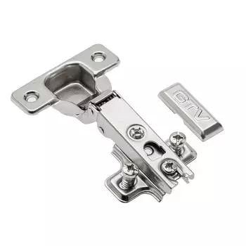 Петля накладная GTV ZP-POH045ZEO самооткрывающаяся с ответной планкой H-0 и еврошурупом