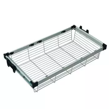 Корзина для белья WW-KOSZ90-01, 860x460x170, в модуль 900 мм, хром
