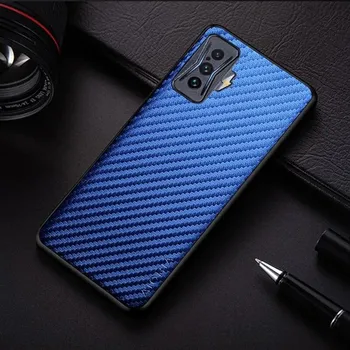 Чехол для телефона с текстурой углеродного волокна для Xiaomi Poco F4 GT Redmi K50, игровой модный дизайн, задняя крышка, чехол для Poco F4 GT, чехол Poco F4 GT чёрный