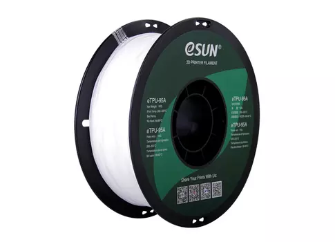Катушка eTPU-95A пластика 1.75 мм 1 кг, белая