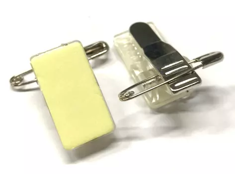 Клипса на самоклейке с булавкой Self Adhesive Badge Clip & Pin