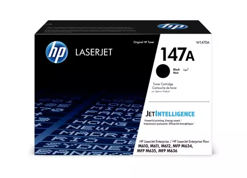 Картридж 147A для LJ M611/M612/M634/M635/M636б, черный (10 500 стр.) (W1470A)