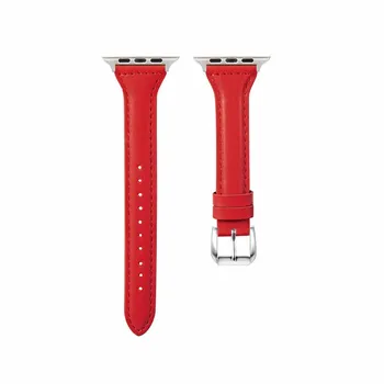 Тонкий кожаный ремешок для Apple Watch Ultra 49 мм серии 8 SE 7 6 5 4 3 2 1 наручный браслет iWatch 40/44 мм 45/49 мм ремешок 38mm-40mm-41mm