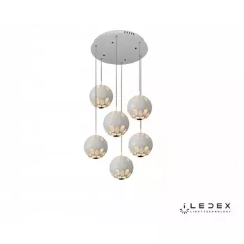 Подвесной светильник светодиодный P1009-6 WH iLedex Mob шарики