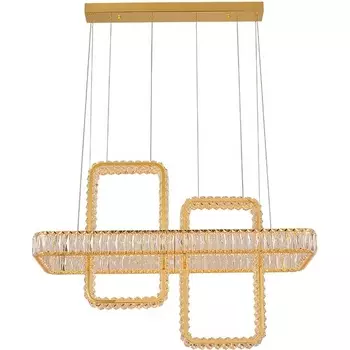 Подвесной хрустальный светильник светодиодный Newport 8230 8232+2/S gold NEW